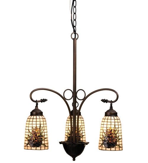 Meyda Tiffany Pine Barons 73989 Chandelier Light - Antique