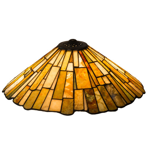 Meyda Tiffany Lighting 74019 Delta Shade Lamp Shade Bronze / Dark