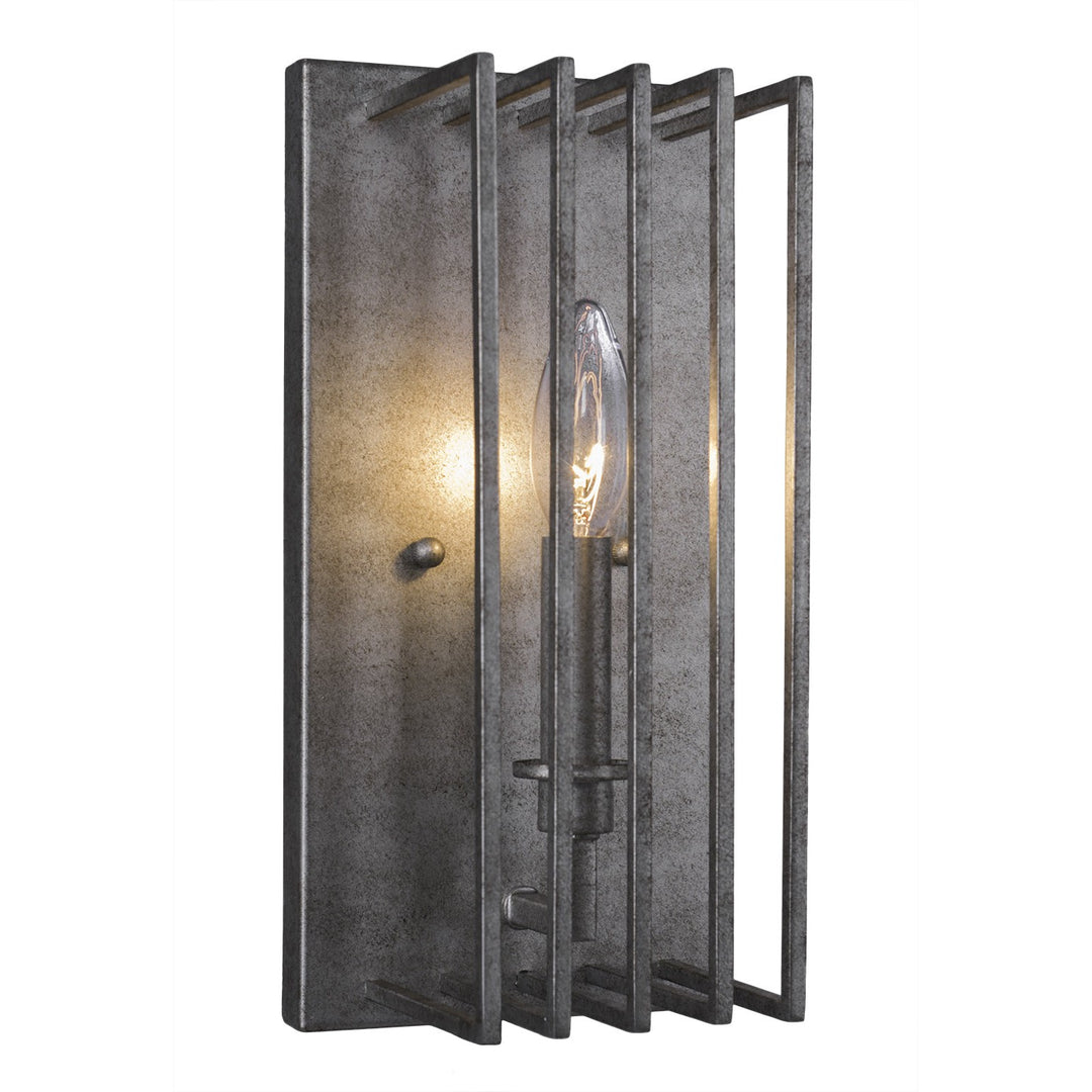 Toltec Sky Loft 1100-as Wall Sconce Light - Aged Silver