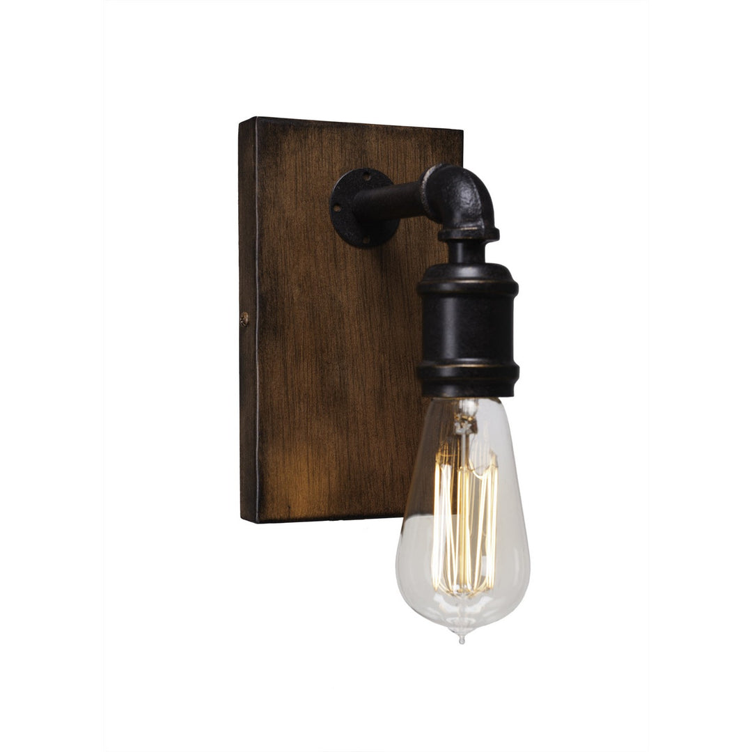 Toltec Portland 1131-at18 Wall Sconce Light - Bronze / Dark