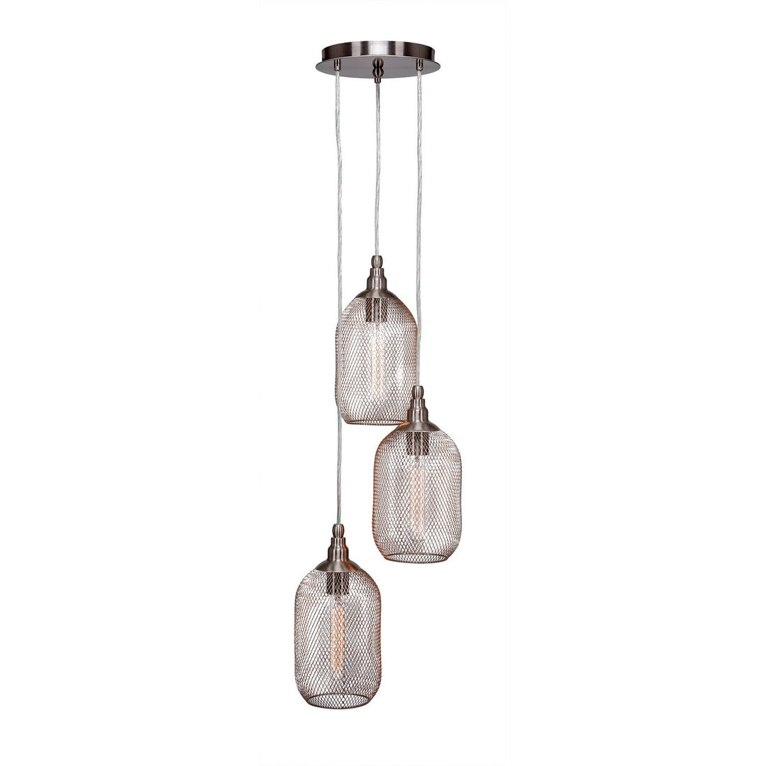 Toltec Plexus 1816-bn-1804-at9s Pendant Light - Brushed Nickel