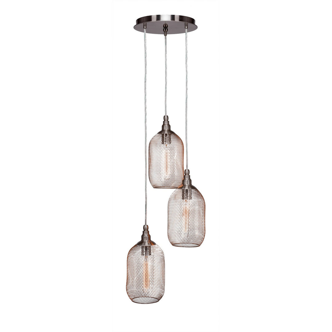 Toltec Plexus 1818-bn-1804-at9s Pendant Light - Brushed Nickel