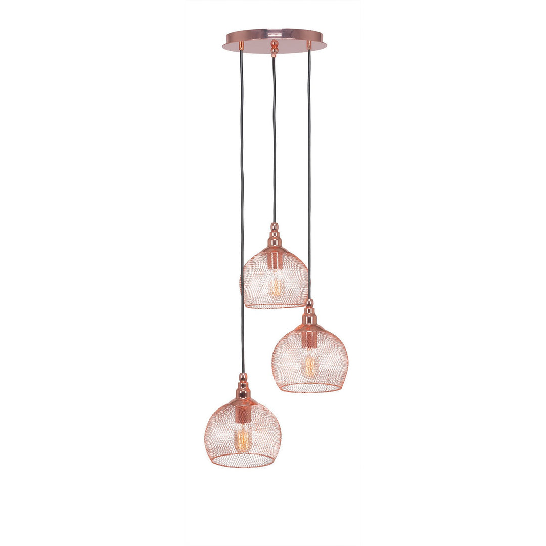 Toltec Plexus 1818-cp-1802-at14 Pendant Light - Copper