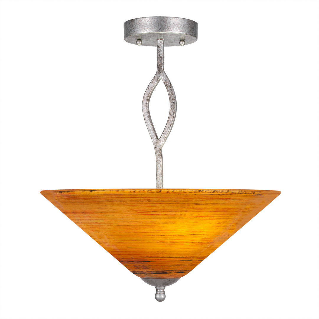 Toltec Any 242-as-414 Pendant Light - Aged Silver