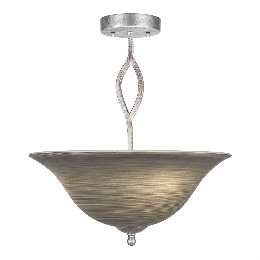 Toltec Any 242-as-602 Pendant Light - Aged Silver