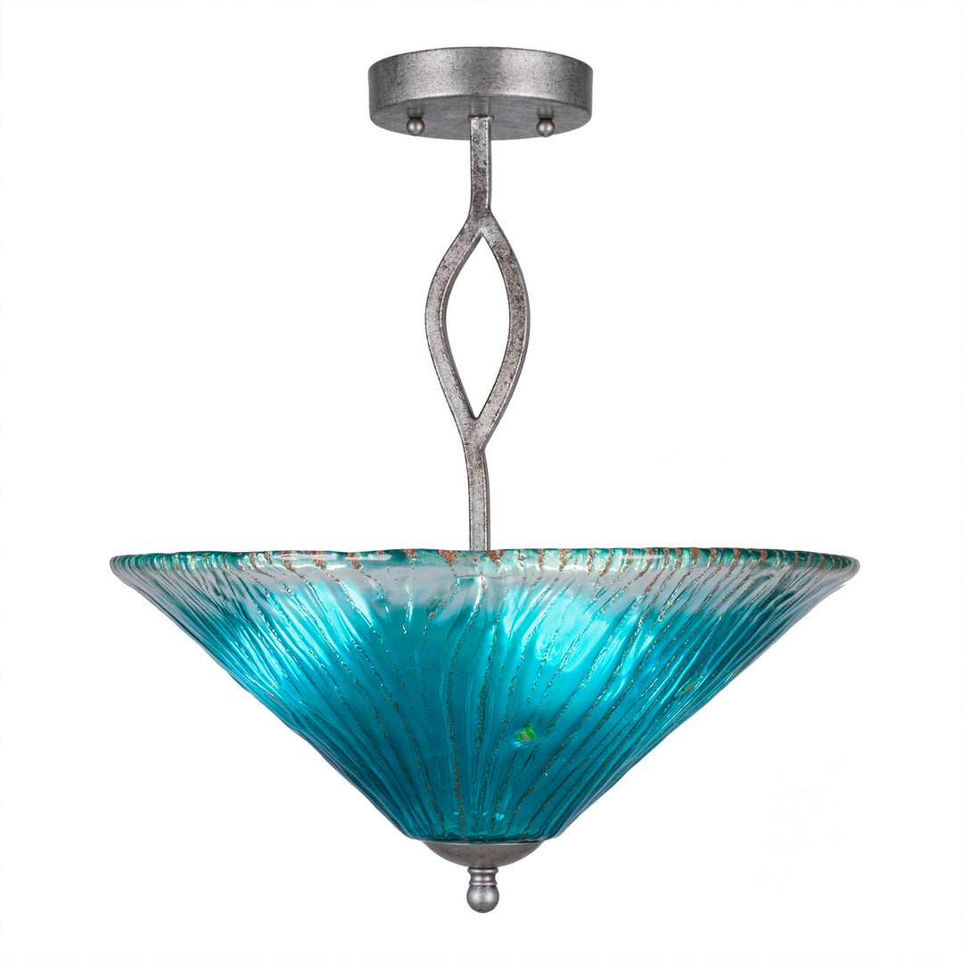 Toltec Revo 242-as-715 Ceiling Light - Aged Silver