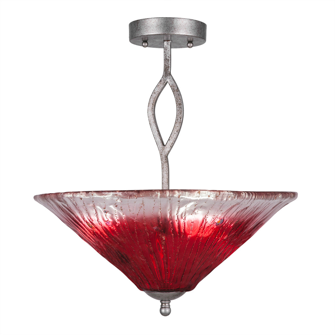 Toltec Revo 242-as-716 Ceiling Light - Aged Silver