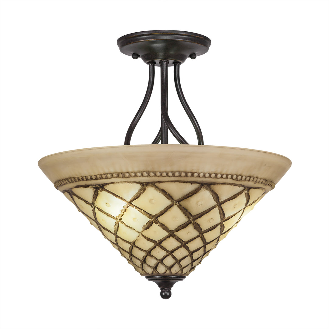Toltec Capri 909-dg-718 Ceiling Light - Dark Granite