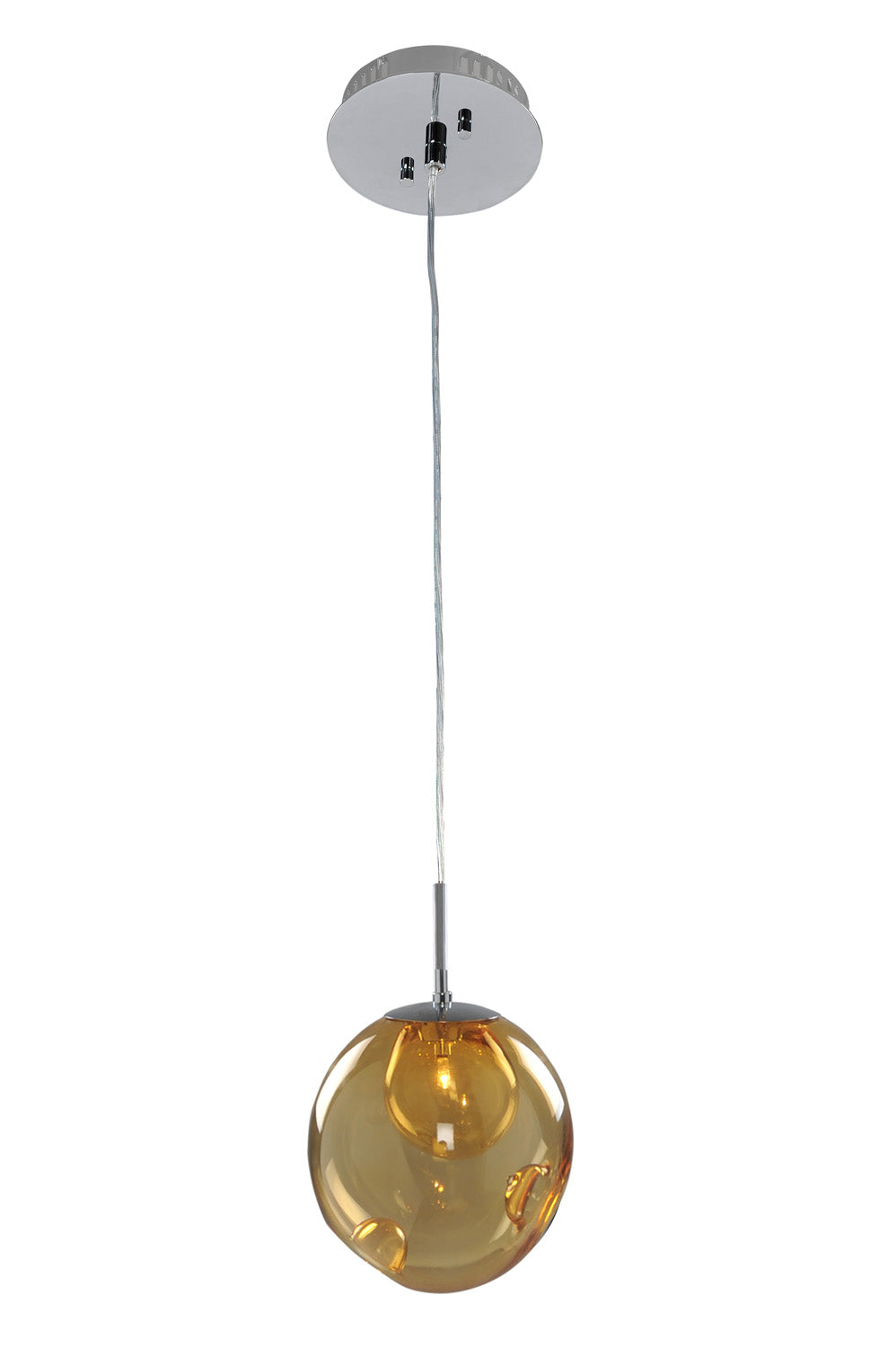 Kalco Meteor 309510CH/AMBER Pendant Light - Chrome