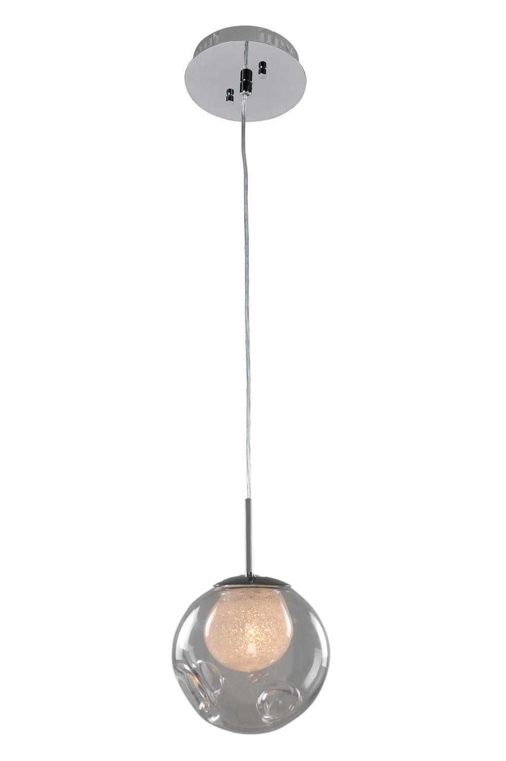 Kalco Meteor 309510CH/CLEAR Pendant Light - Chrome