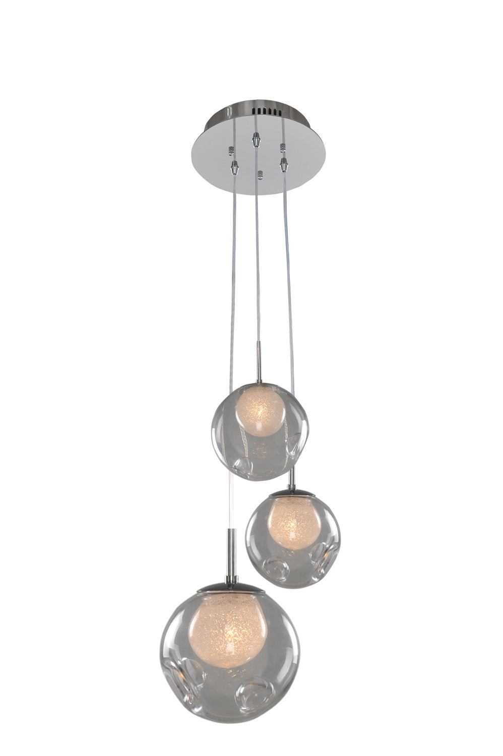 Kalco Meteor 309540CH/CLEAR Pendant Light - Chrome