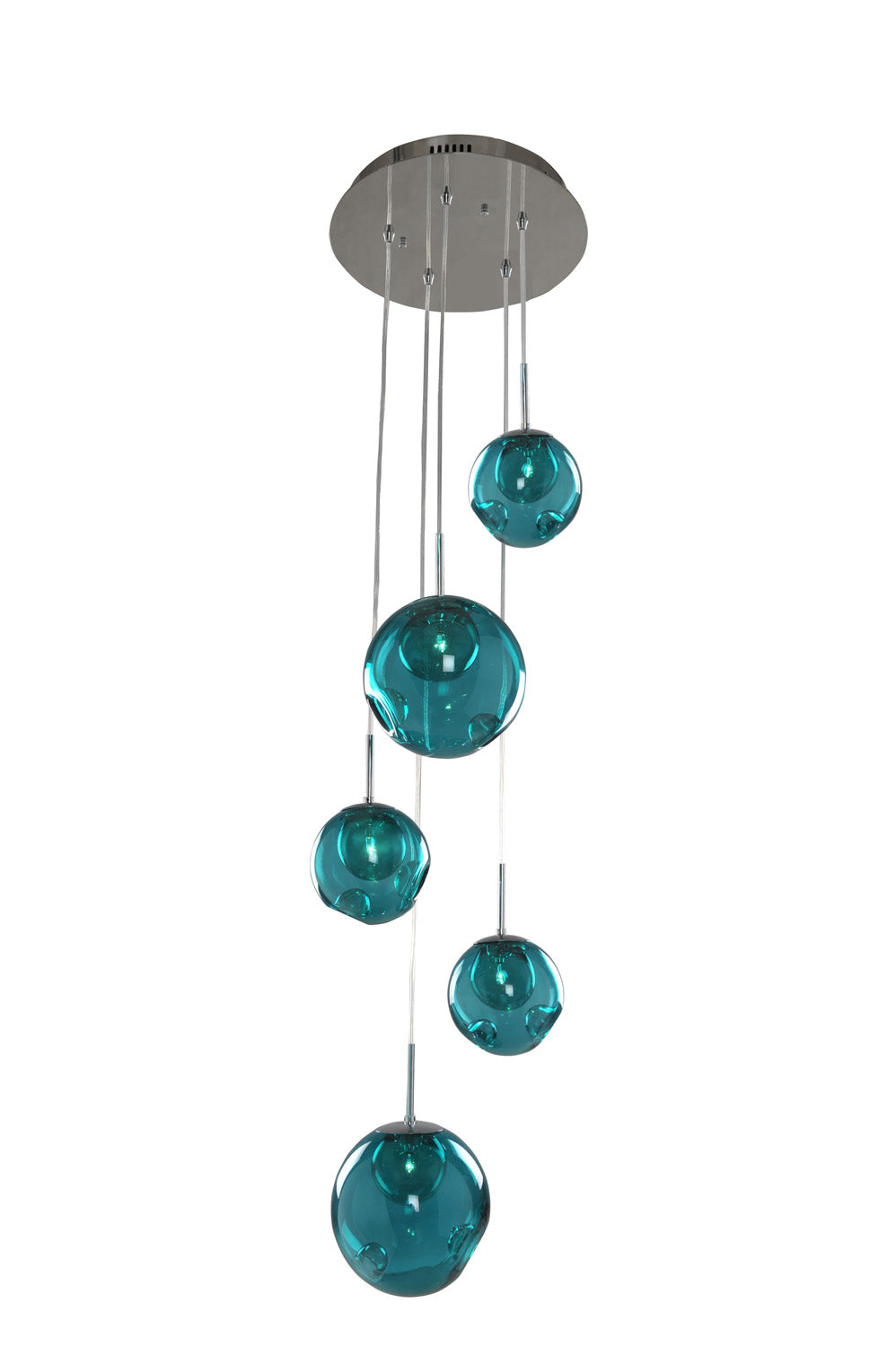 Kalco Meteor 309541CH/AQUA Pendant Light - Chrome