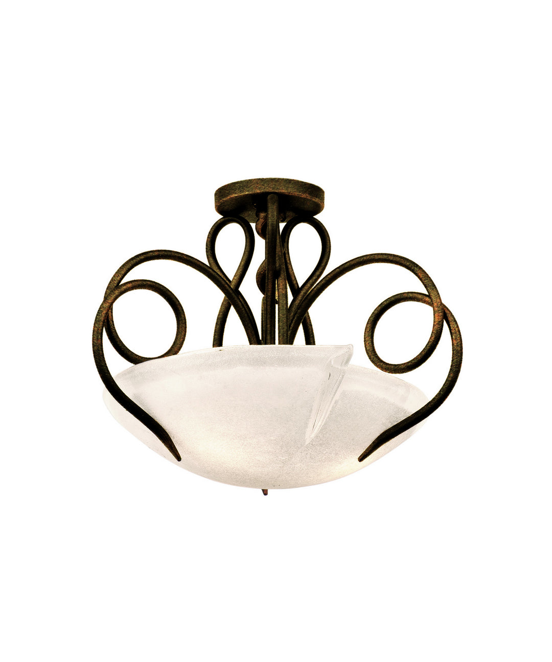 Kalco Tribecca 4288AC/FROST Ceiling Light - Antique Copper