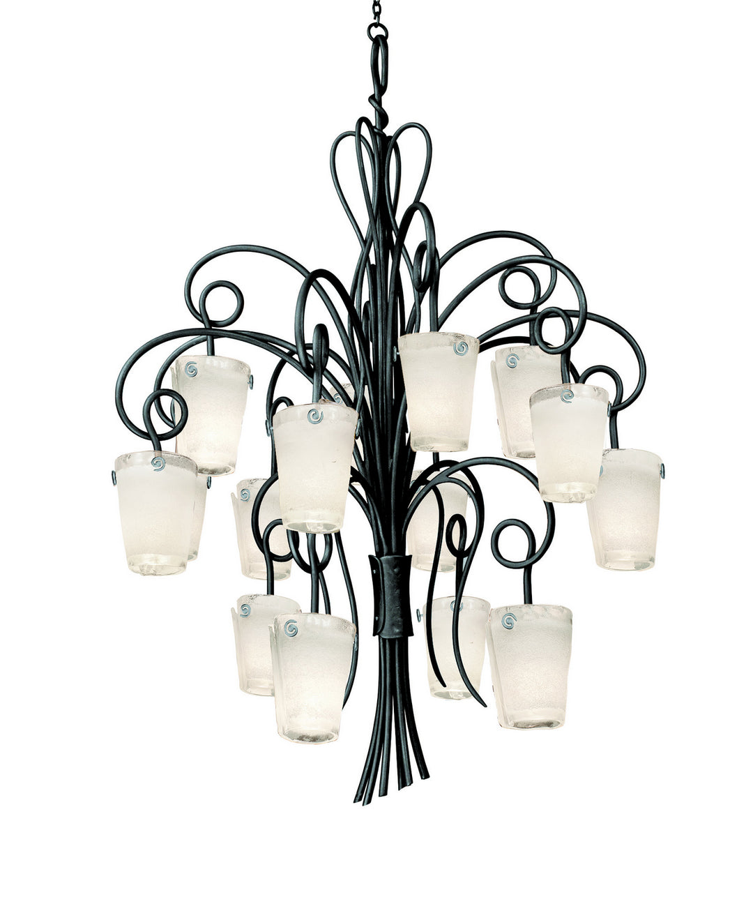 Kalco Tribecca 4299TO/FROST Chandelier Light - Tortoise Shell