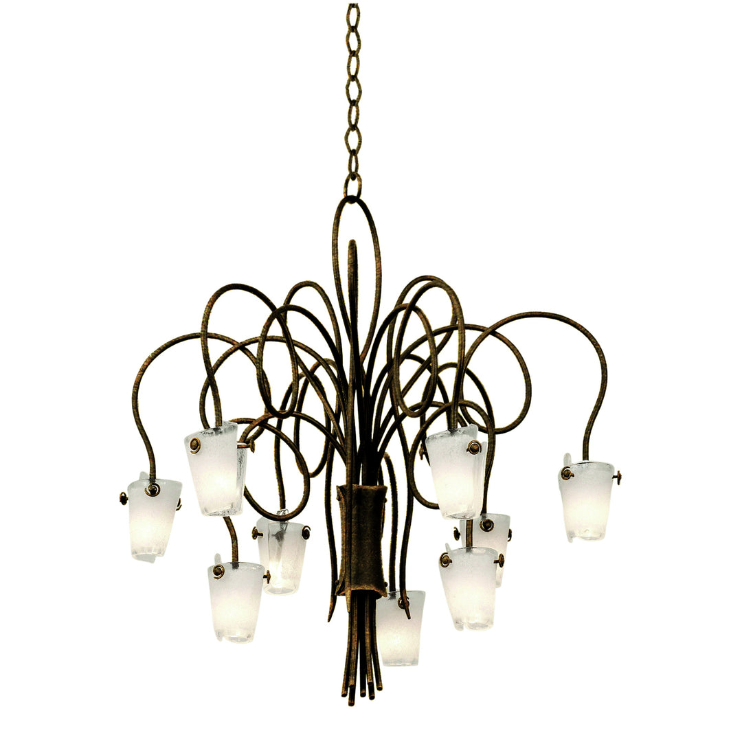 Kalco Tribecca 4309AC/FROST Chandelier Light - Antique Copper