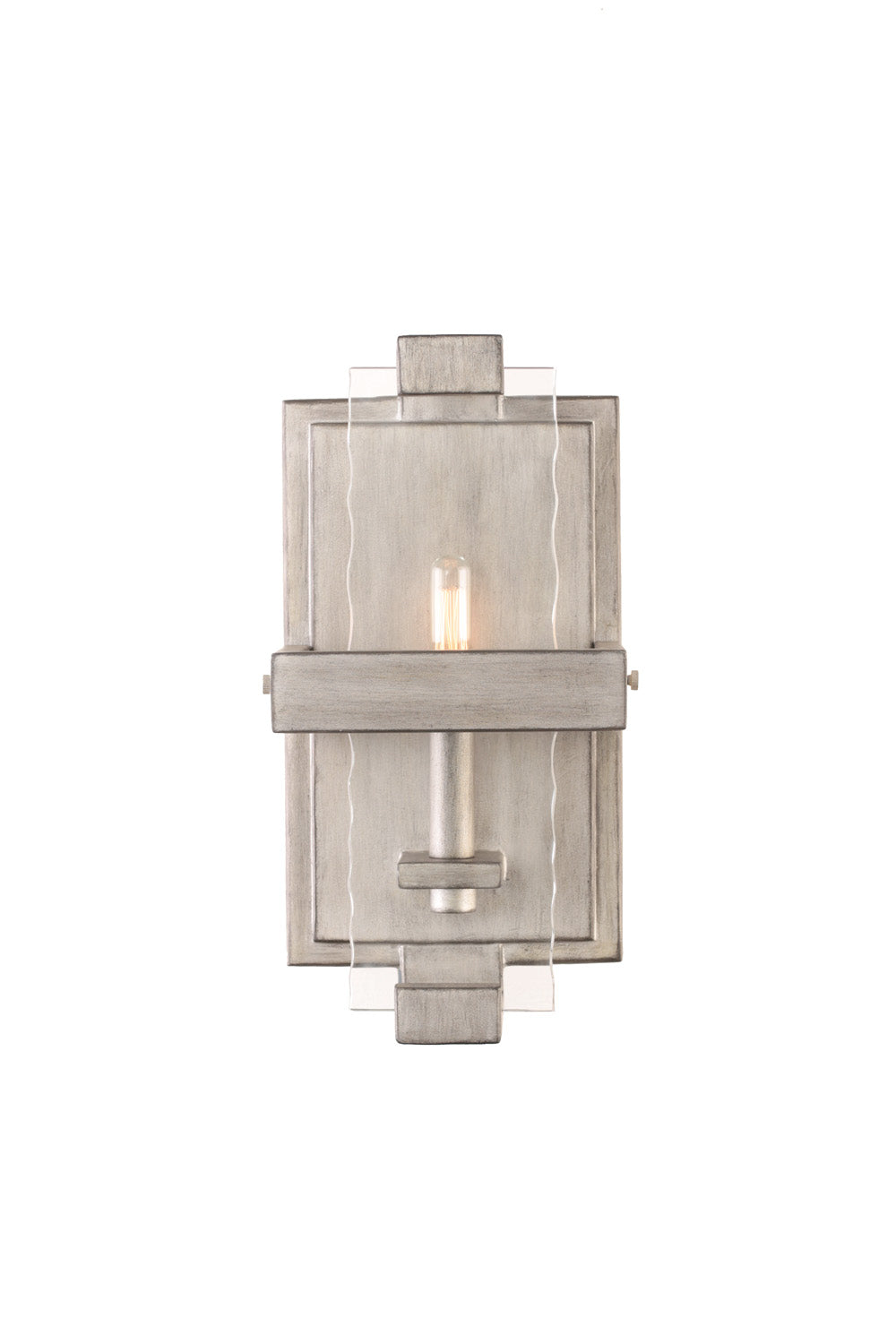Kalco Astoria 501140SM Wall Sconce Light - Moon Silver