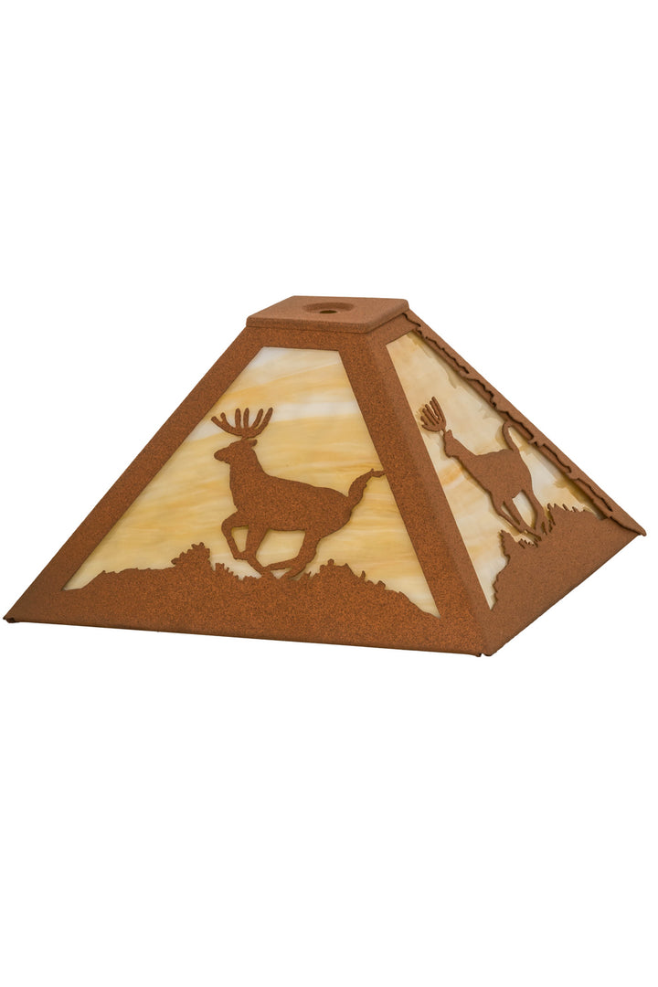 Meyda Tiffany Lighting 15265 Lone Deer Shade Lamp Shade Bronze / Dark