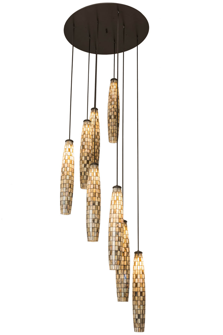 Meyda Tiffany Checkers 163901 Chandelier Light - Timeless Bronze