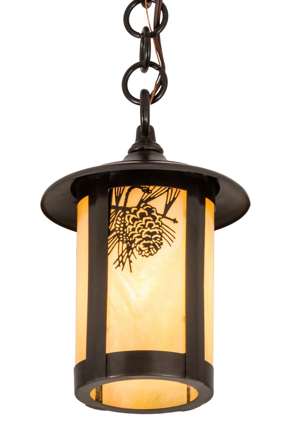 Meyda Tiffany Lighting 90066 Fulton One Light Pendant Outdoor Bronze / Dark