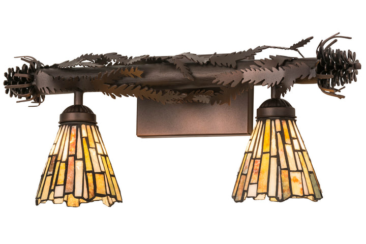 Meyda Tiffany Delta 178561 Bath Vanity Light 24 in. wide - Mahogany Bronze