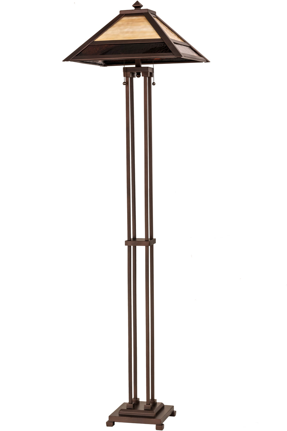 Meyda Tiffany Lighting 179148 Mission Two Light Floor Lamp Lamp Bronze / Dark