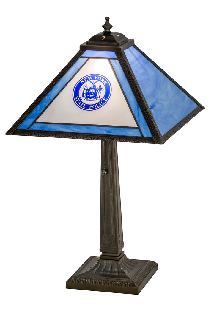Meyda Tiffany Lighting 180387 Personalized One Light Table Lamp Lamp Bronze / Dark