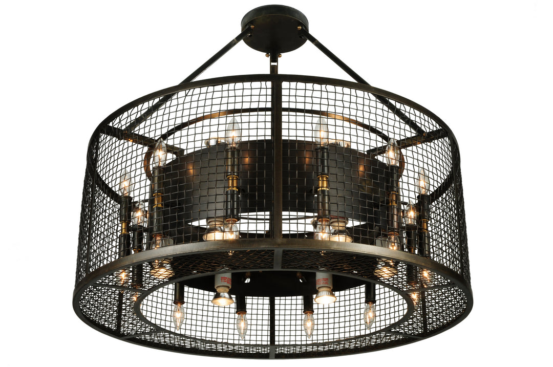 Meyda Tiffany Paloma Golpe 180606 Pendant Light - Custom, Weathered Bronze