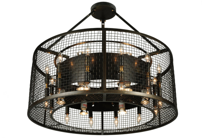 Meyda Tiffany Paloma Golpe 180606 Pendant Light - Custom, Weathered Bronze
