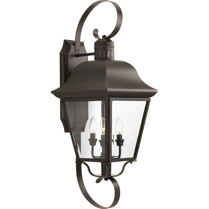Progress Lighting P5627-20 Andover Four Light Wall Lantern Outdoor Bronze / Dark