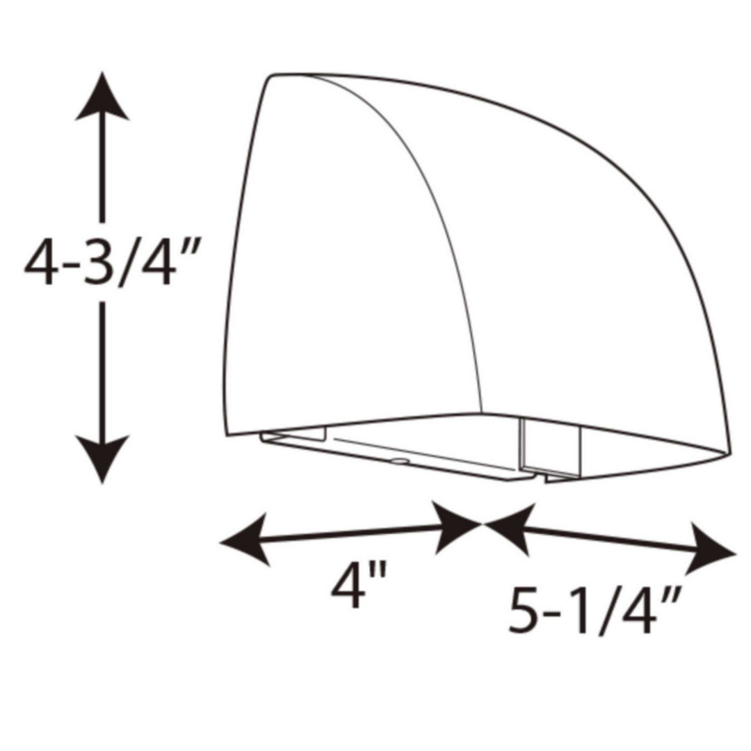 Progress Lighting P5634-2030K9 Cornice Led Led Wall Lantern Outdoor Bronze / Dark