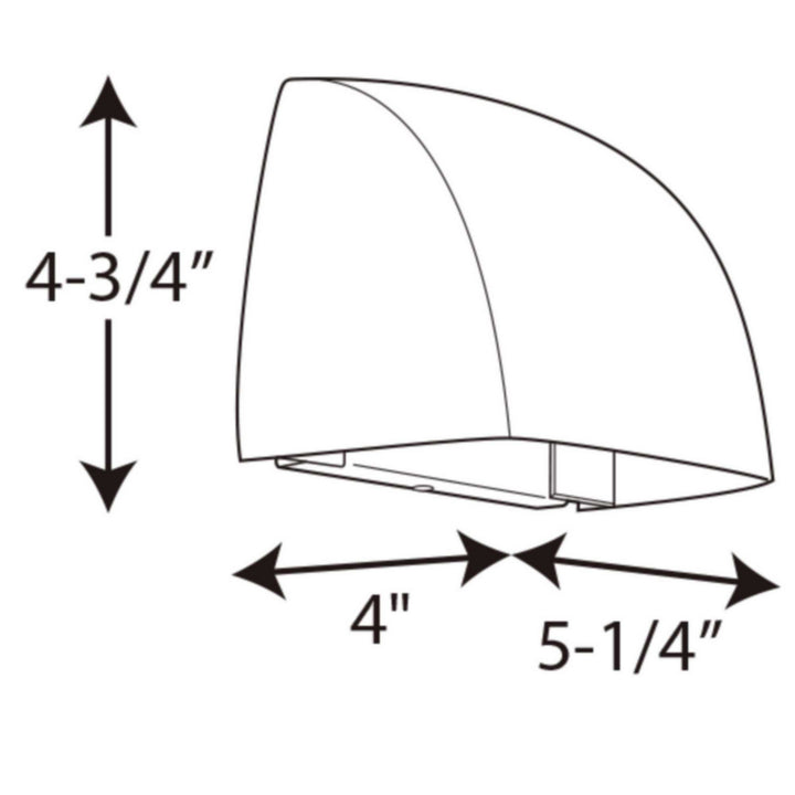 Progress Lighting P5634-2030K9 Cornice Led Led Wall Lantern Outdoor Bronze / Dark