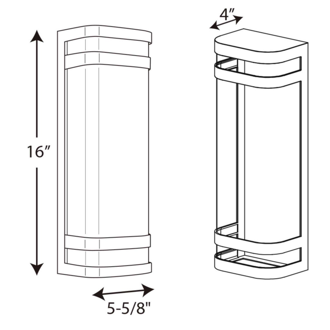 Progress Lighting P5806-12930K9 Valera Led Led Wall Lantern Outdoor Bronze / Dark