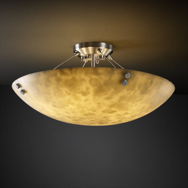 Justice Designs Clouds CLD-9654-35-NCKL-F1-LED6-6000 Ceiling Light - Brushed Nickel