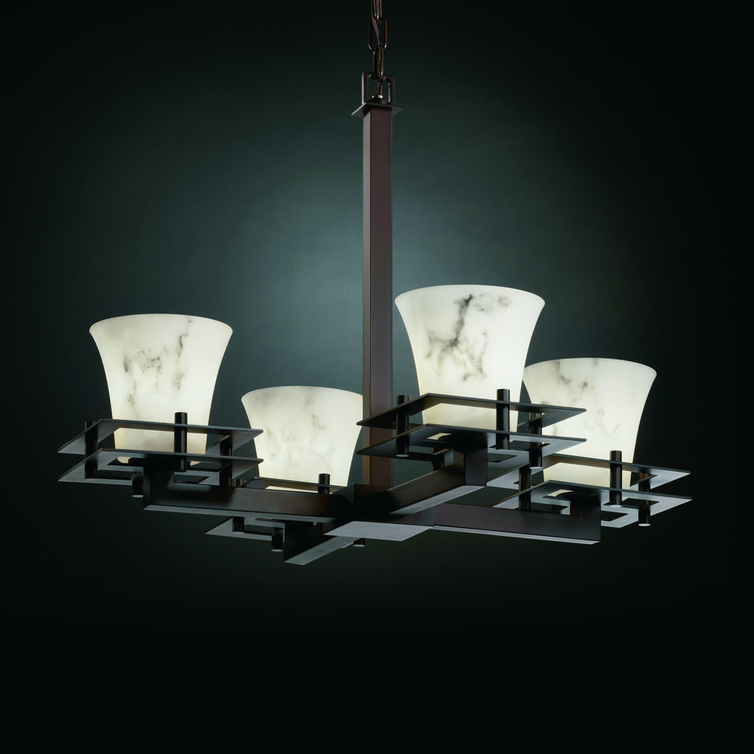 Justice Designs LumenAria FAL-8100-20-DBRZ Chandelier Light - Dark Bronze
