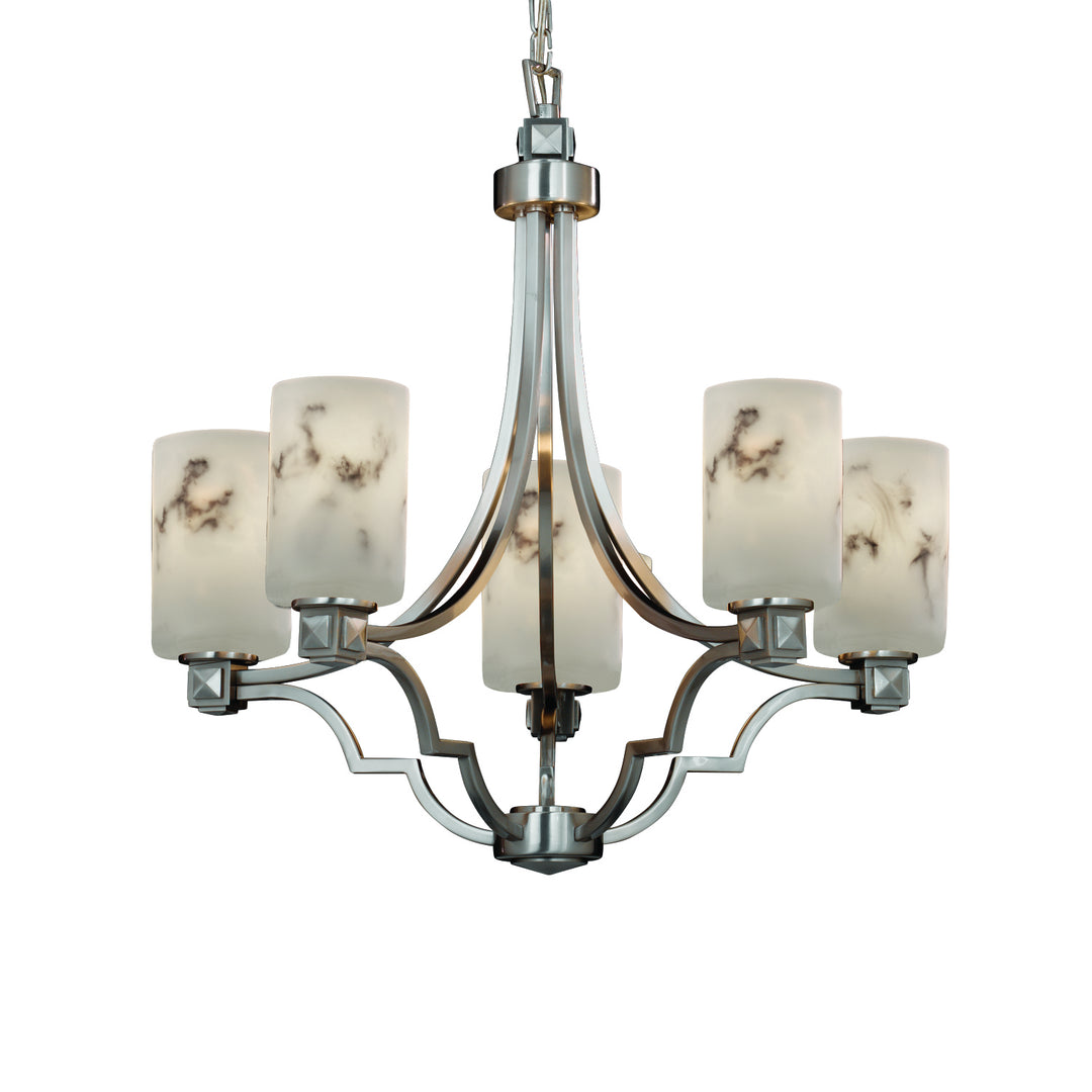 Justice Designs LumenAria FAL-8500-10-NCKL Chandelier Light - Brushed Nickel