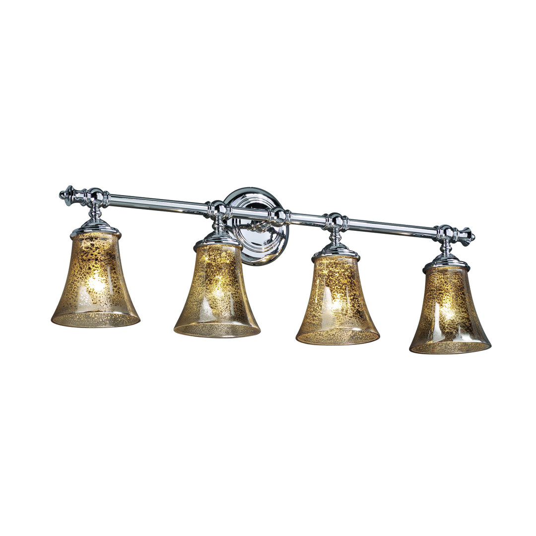 Justice Designs Fusion FSN-8524-20-MROR-CROM Bath Vanity Light 32 in. wide - Polished Chrome