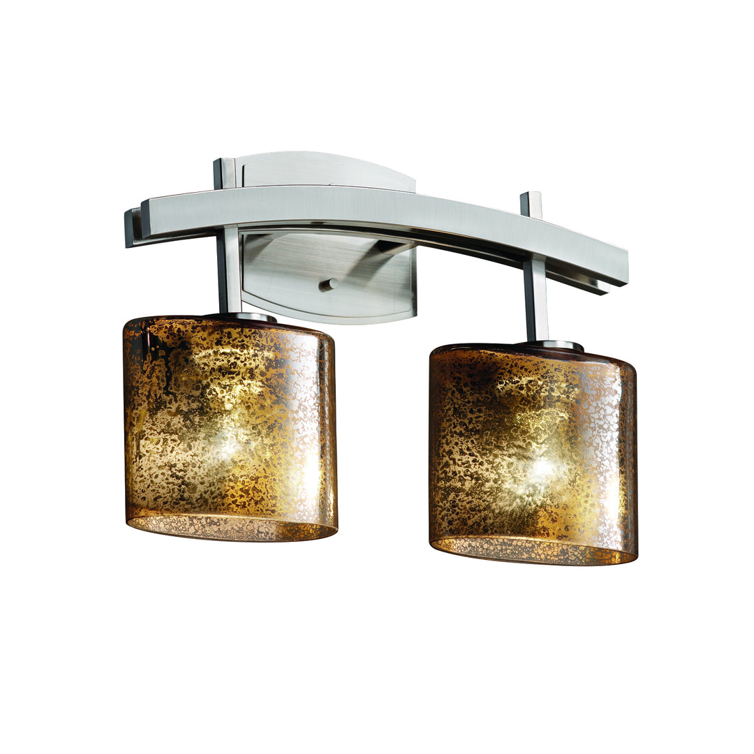Justice Designs Fusion FSN-8592-30-MROR-NCKL Bath Vanity Light 16 in. wide - Brushed Nickel