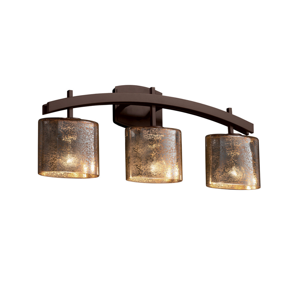 Justice Designs Fusion FSN-8593-30-MROR-DBRZ Bath Vanity Light 26 in. wide - Dark Bronze
