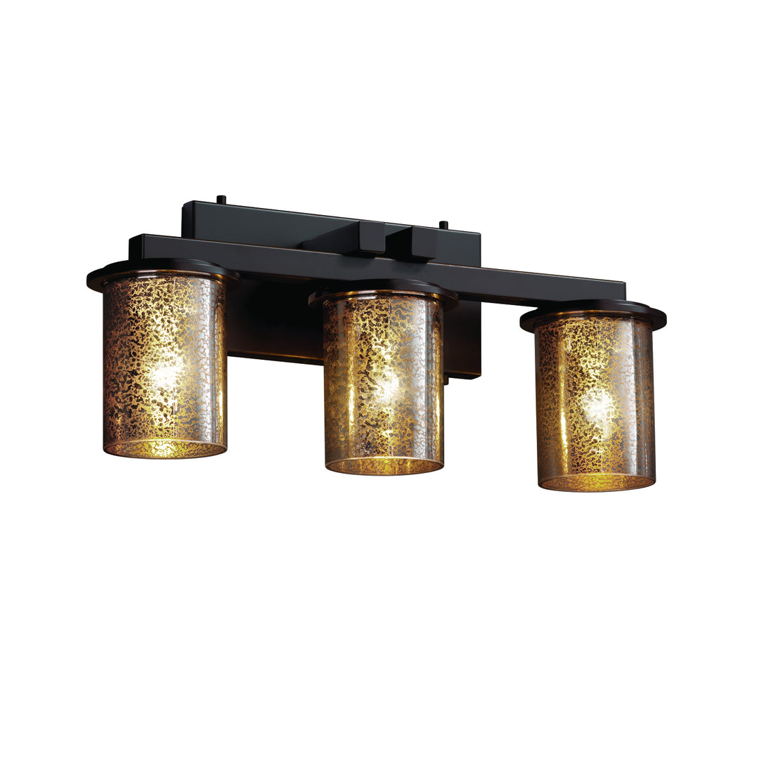 Justice Designs Fusion FSN-8773-10-MROR-DBRZ Bath Vanity Light 21 in. wide - Dark Bronze