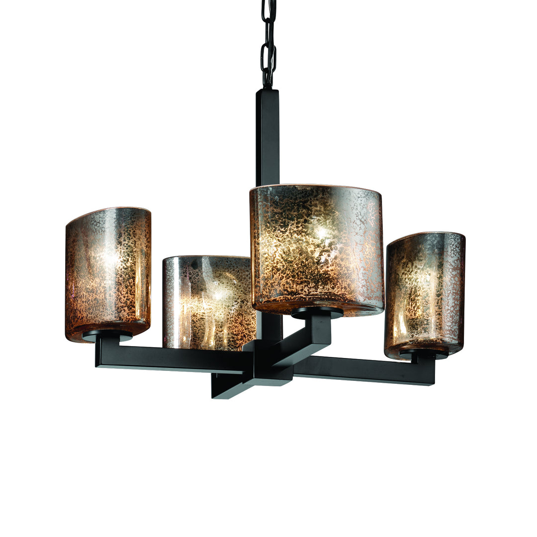 Justice Designs Fusion FSN-8829-30-MROR-MBLK Chandelier Light - Matte Black