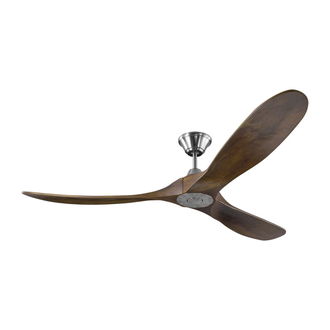 Visual Comfort Fan Maverick 60 3MAVR60BK Ceiling Fan 60 - Matte Black, Dark Walnut/Dark Walnut/