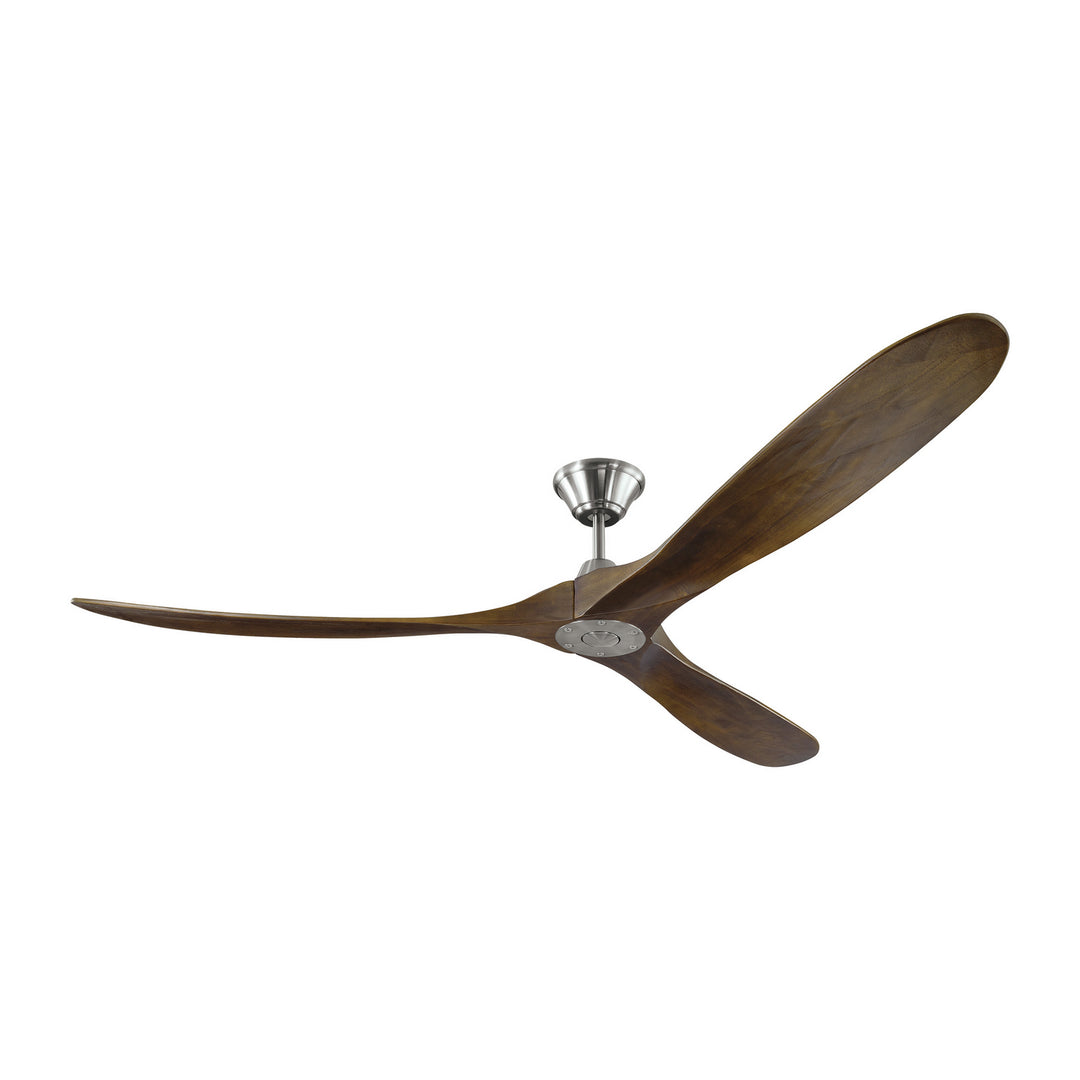 Visual Comfort Fan Maverick 70 3MAVR70BK Ceiling Fan 70 - Matte Black, Dark Walnut/Dark Walnut/