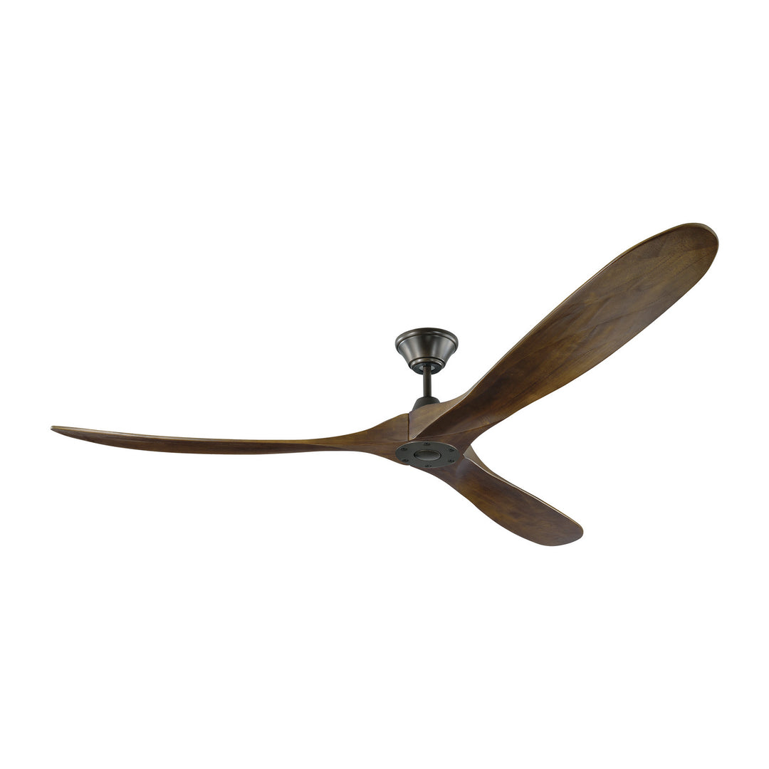 Visual Comfort Fan Maverick 70 3MAVR70BK Ceiling Fan 70 - Matte Black, Dark Walnut/Dark Walnut/