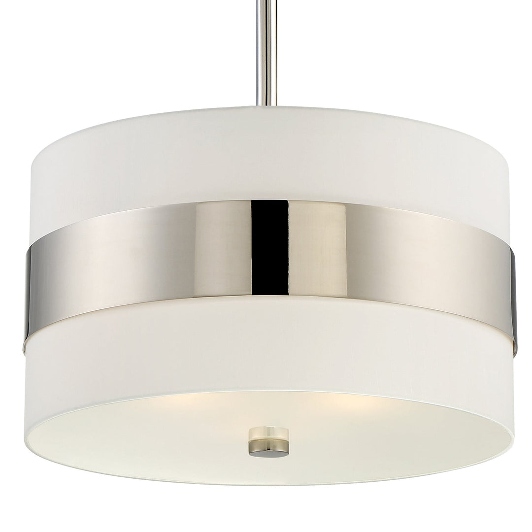 Crystorama Grayson 295-PN Pendant Light - Polished Nickel