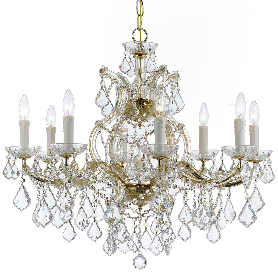 Crystorama Maria Theresa 4408-GD-CL-SAQ Chandelier Light - Gold