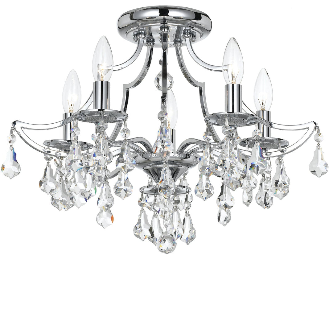 Crystorama Lighting 5930-CH-CL-MWP Cedar  Polished Chrome