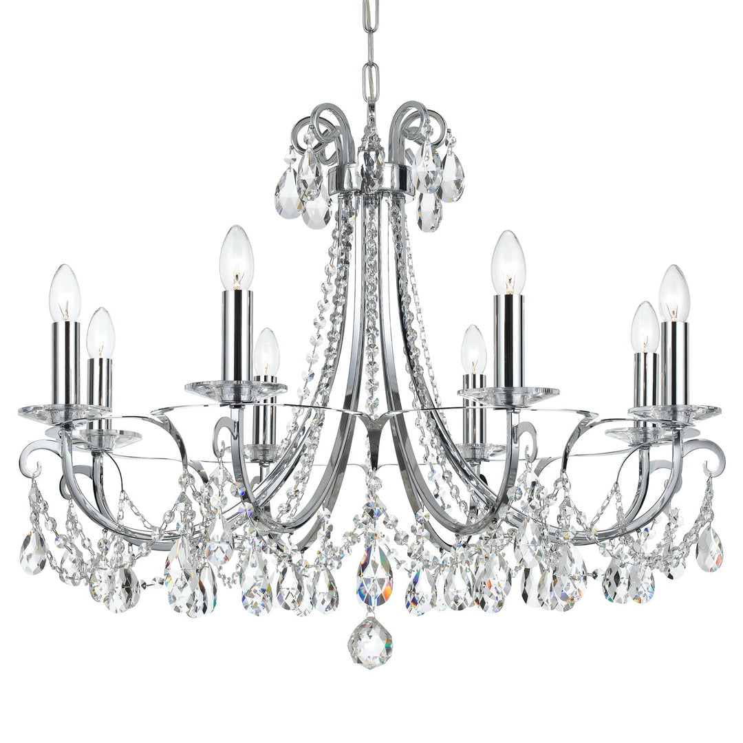 Crystorama Othello 6828-CH-CL-MWP Chandelier Light - Polished Chrome