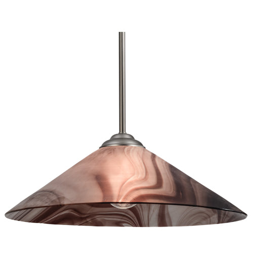 Meyda Tiffany Chambord Swirl 74580 Pendant Light - Brushed Nickel