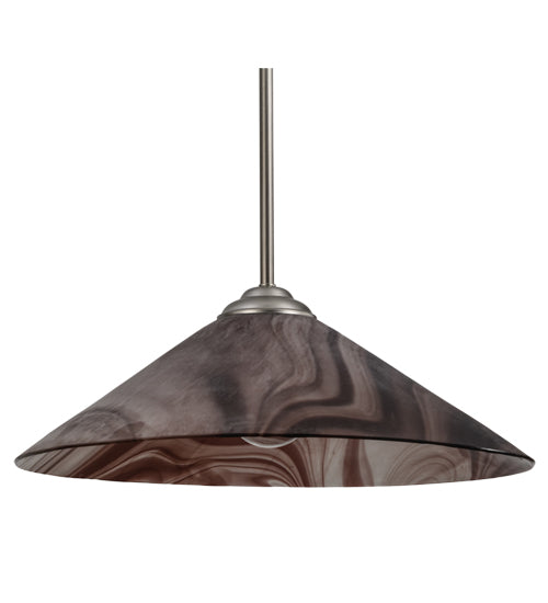 Meyda Tiffany Chambord Swirl 74580 Pendant Light - Brushed Nickel