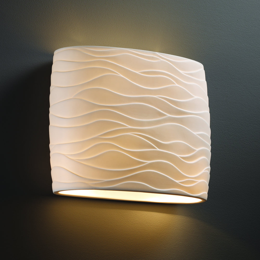 Justice Designs Porcelina PNA-8855-WAVE Wall Light -